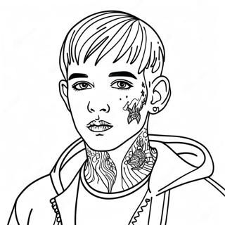 Lil Peep Fargeleggingsark