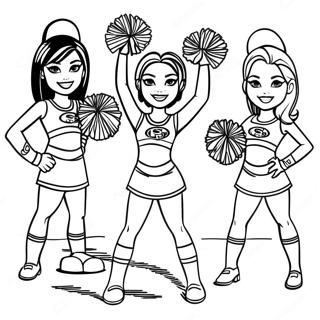 49ers Cheerleadere Fargeleggingsark 1451-1157