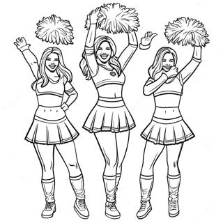 49ers Cheerleadere Fargeleggingsark 1451-1158