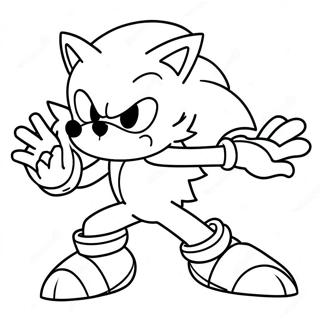 Sonic Werehog I Aksjon Fargeleggingsark 17761-14026