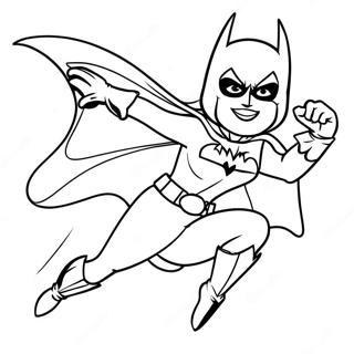 Batgirl I Aksjon Fargeleggingsark 20963-16569