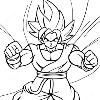 Goku Super Saiyan 4 Fargeleggingsark