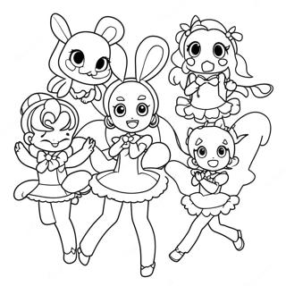 Magisk Precure Team Fargeleggingsark 28565-22562