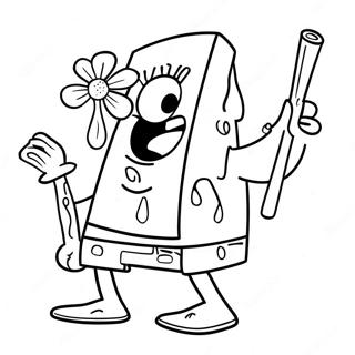 Chill Spongebob Med En Joint Fargeleggingsark 31304-24763