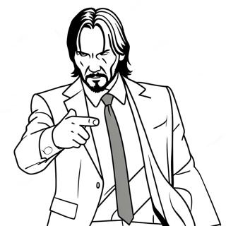 John Wick I Aksjon Fargeleggingsark 33004-26111