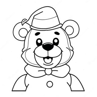 Freddy Fazbear I Nisselue Fargeleggingsark 36494-28858