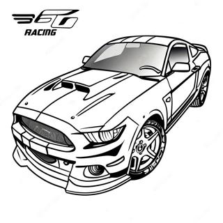 Mustang Gt Racing Fargeleggingsark 3720-2978