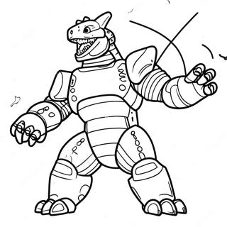 Fierce Mechagodzilla I Kamp Fargeleggingsark 3731-2975