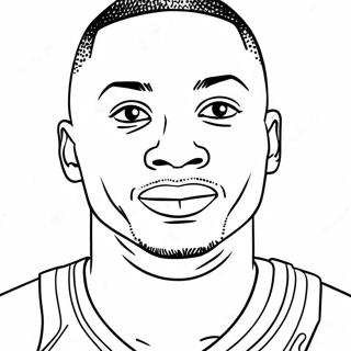 Damian Lillard I Aksjon Fargeleggingsark 37844-29936