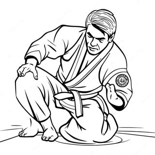 Jiu Jitsu Kjemper I Aksjon Fargeleggingsark 39684-31377