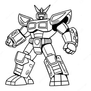 Mektige Megazord I Aksjon Fargeleggingsark 43964-34759