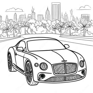 Bentley Luksusbil Fargeleggingsark 45043-35657