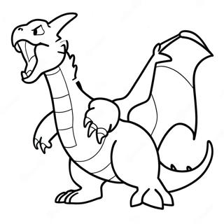 Charizard Som Puster Ild Fargeleggingsark 45874-36280