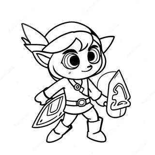 Toon Link Eventyr Fargeleggingsark 56213-44470