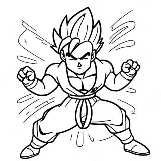 Gohan Super Saiyan 2 Fargeleggingsark