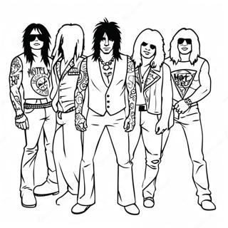 Motley Crue Rockeband Fargeleggingsark 57484-45491