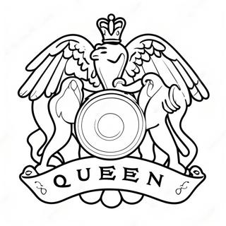 Queen Band Logo Fargeleggingsark 58283-46108