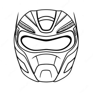 Power Ranger Maske Fargeleggingsark 62953-49805