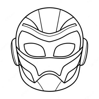 Power Ranger Maske Fargeleggingsark 62953-49806