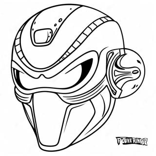 Power Ranger Maske Fargeleggingsark 62953-49807