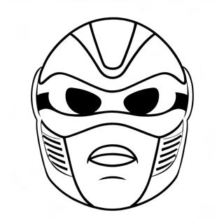 Power Ranger Maske Fargeleggingsark 62953-49808