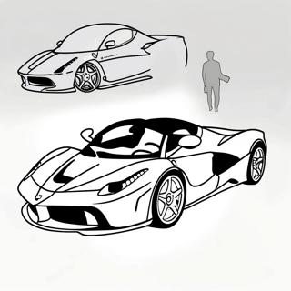 Laferrari Ferrari Fargeleggingsark