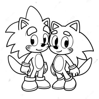 Sonic Valentine Fargeleggingsark