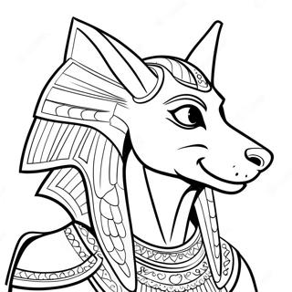 Anubis Fargeleggingsark